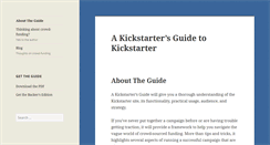 Desktop Screenshot of kickstarterguide.com